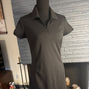 Adidas Golf Women’s Black Stretch Polo Dress Short Sleeve Athletic Casual size 6